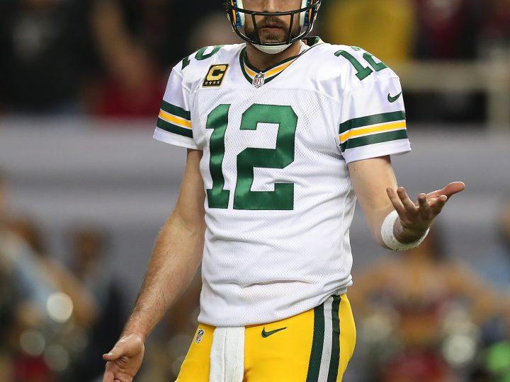 Aaron Rodgers on the Field