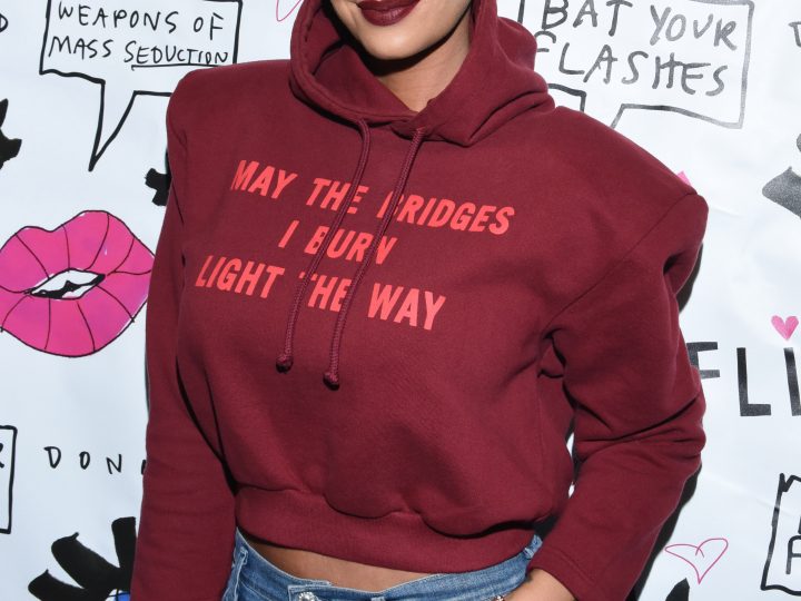 Amber Rose in a Sweatshirt
