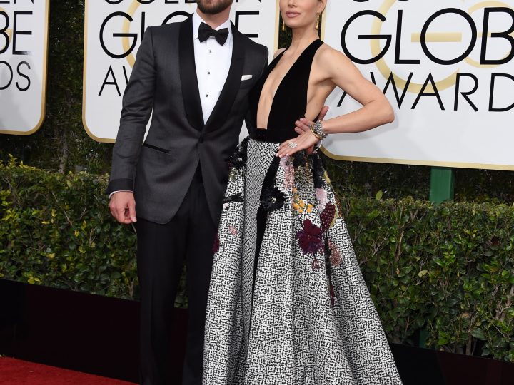 Jessica Biel and Justin Timberlake at the Globes