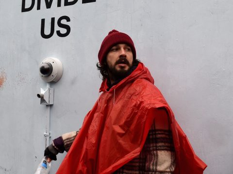 Shia LaBeouf Protest Photo
