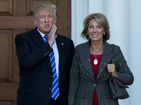 Donald and DeVos 