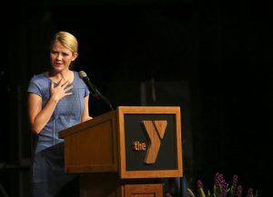 Elizabeth Smart Gives Speech