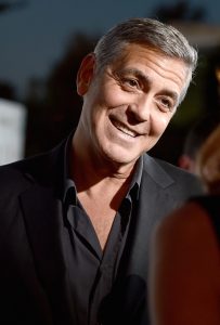 George Clooney Smiles!