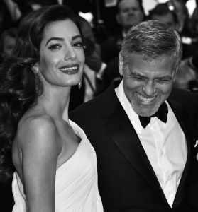 George Clooney with Wife
