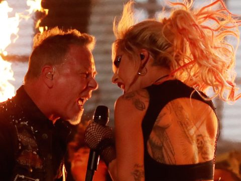 Lady Gaga & Metallica Grammy Performance: Mic Malfunctions, Pyrotechnics & Crowd Surfing!