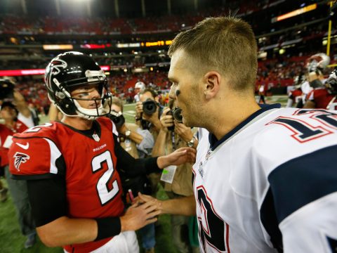 Matt Ryan and Tom Brady