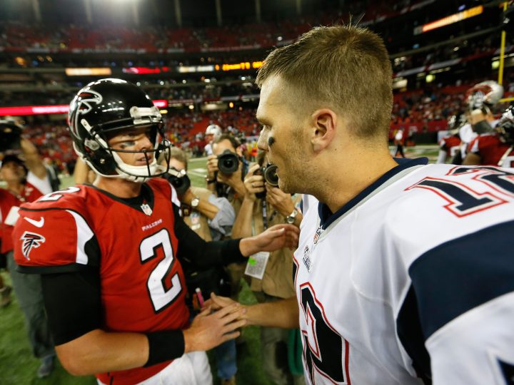 Matt Ryan and Tom Brady