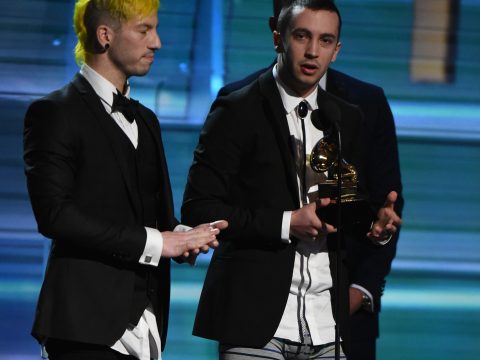 Twenty One Pilots Win Grammy, Take Off Pants