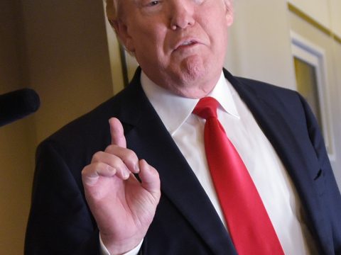Donald Trump and His Pointer