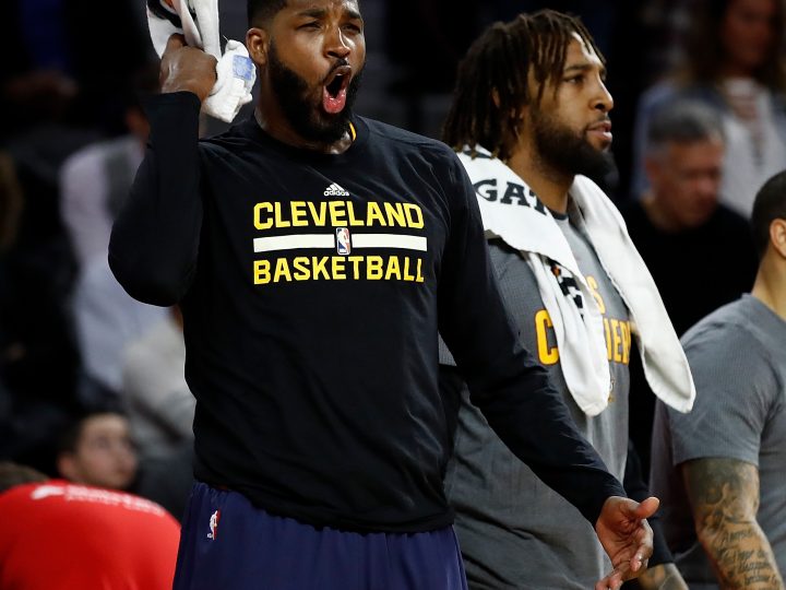 Tristan Thompson Celebrates