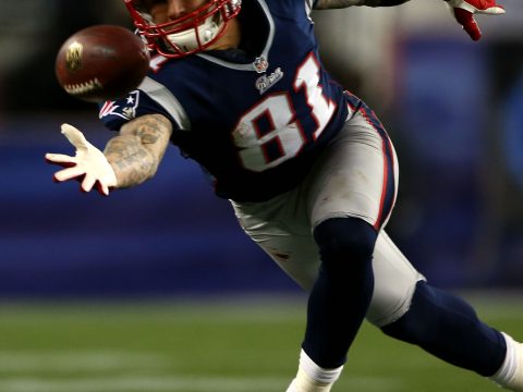 Aaron Hernandez on the Field