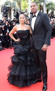 Carmelo Anthony and La La in Cannes