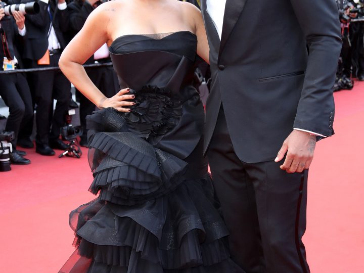 Carmelo Anthony and La La in Cannes