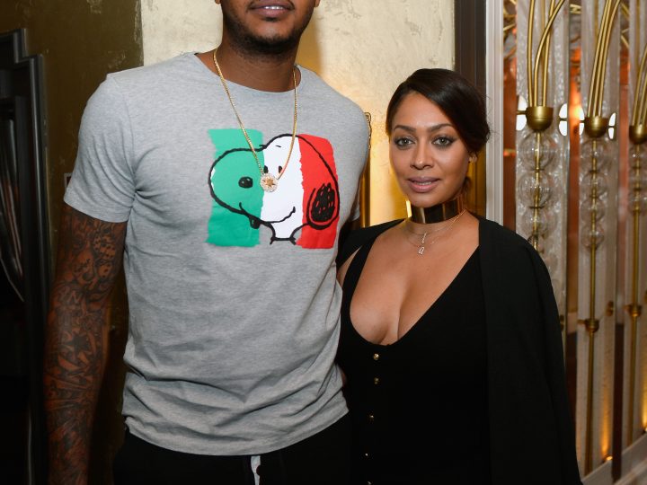 Carmelo Anthony with La La