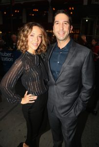 Zoe Buckman and David Schwimmer attend Broadway Show