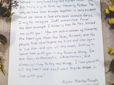 Austin Forsyth Letter to Joy-Anna Duggar