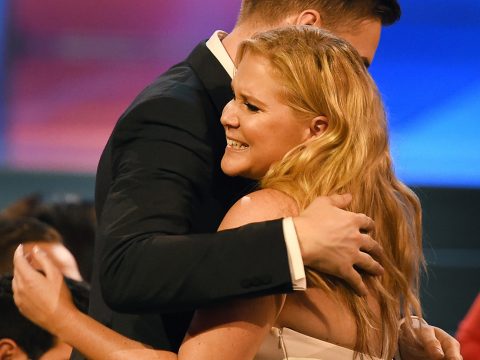 Ben Hanisch Hugs Amy Schumer