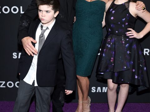 Ben Stiller, Christine Taylor and Kids