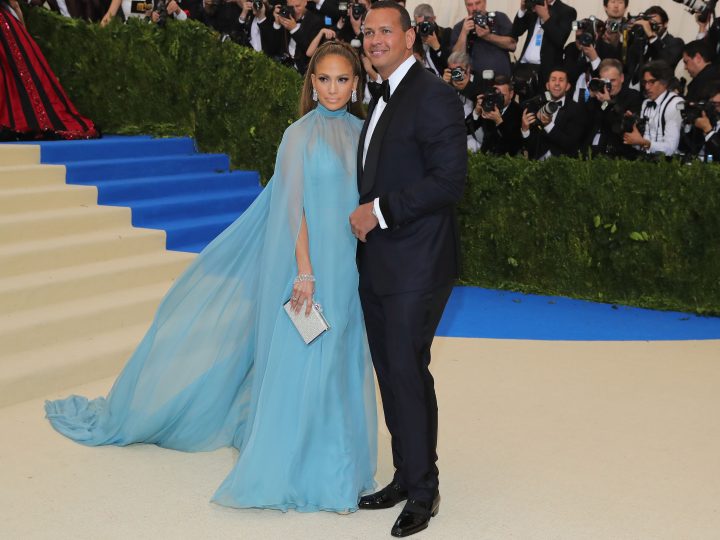 Jennifer Lopez and Alex Rodriguez at 2017 MET Gala