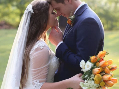 Joy-Anna and Austin Embrace