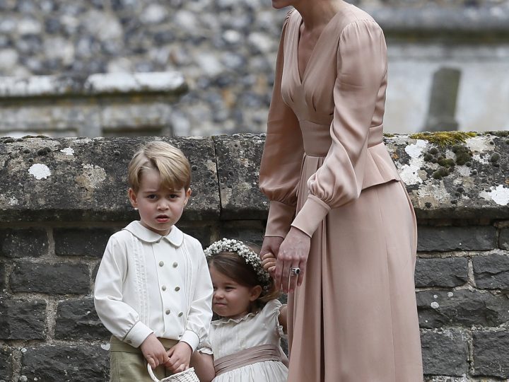 Kate Middleton with George and Charlotte