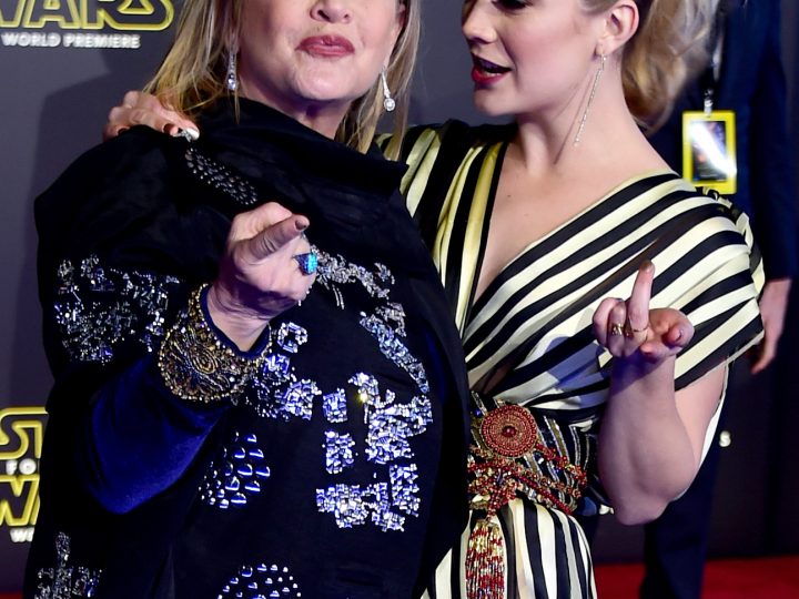 Carrie Fisher and Billie Lourd for Star Wars