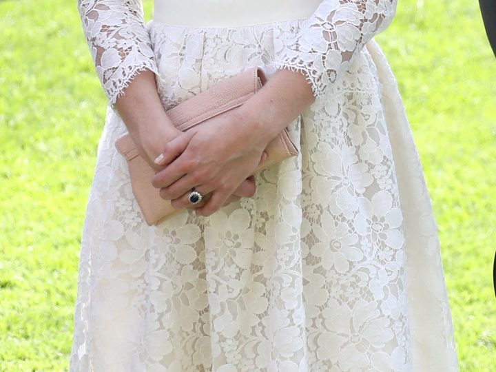 Kate Middleton Standing in White