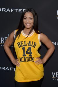 Mehgan James in a Yellow Jersey
