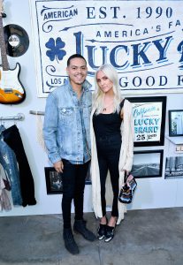 Ashlee Simpson and Evan Ross Smile