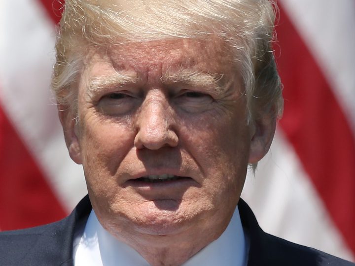 Donald Trump at a Mic