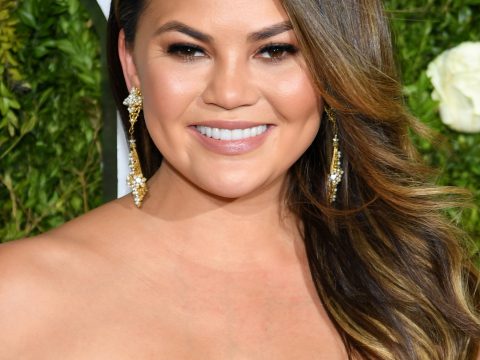 Chrissy Teigen at the Tony Awards