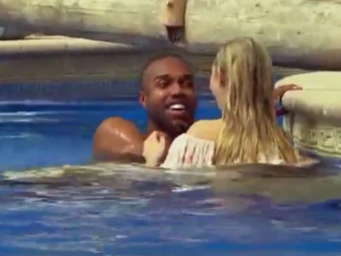 Corinne in the Pool