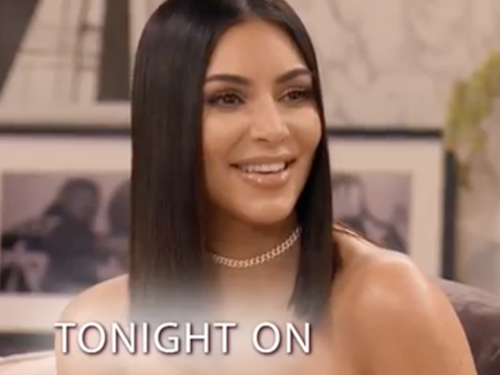 Kim Kardashian Shares a Smile
