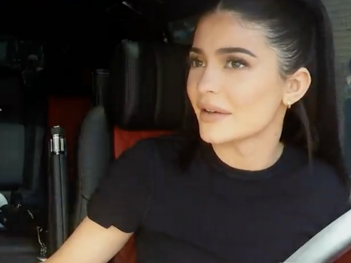 Kylie Jenner in a Car