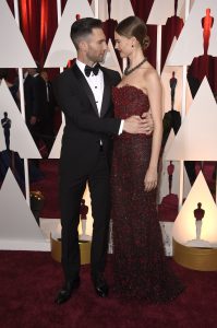 Behati Prinsloo with Adam Levine