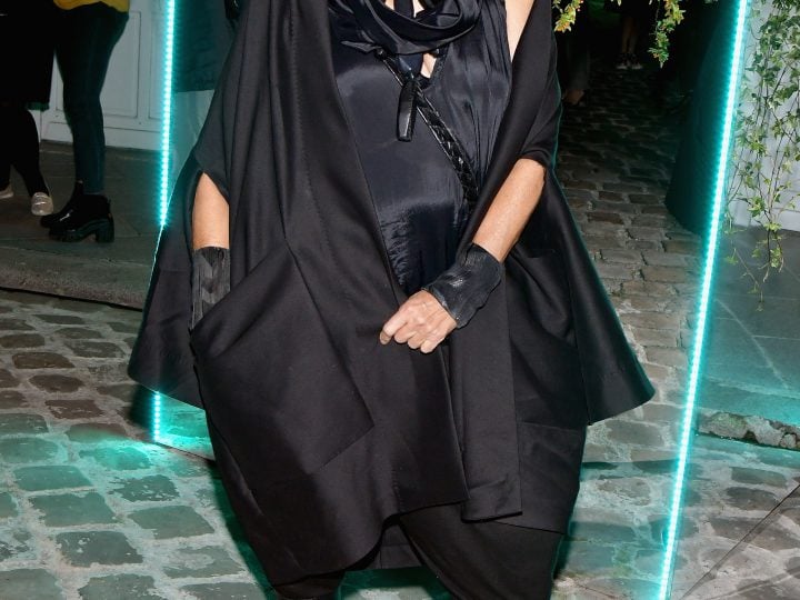 Donna Karan in Black with Fun Lighting