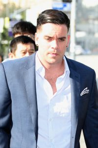 Mark Salling on Way to Court