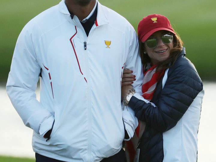 Tiger Woods, Erica Herman Looking Cozy