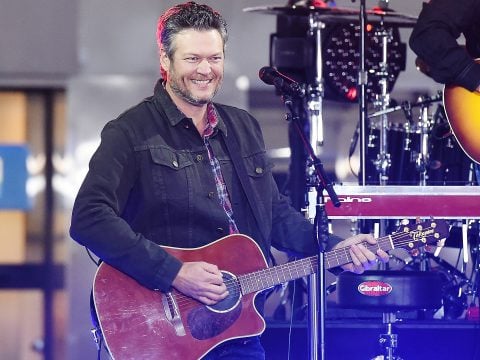 Blake Shelton with a Guitar