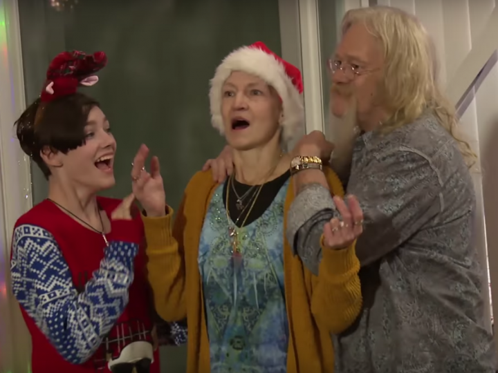 Rain Brown, Ami Brown, Billy Brown at Christmas 2017