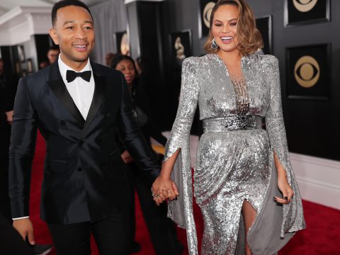 Chrissy Teigen and John Legend, 2018 Grammy Awards