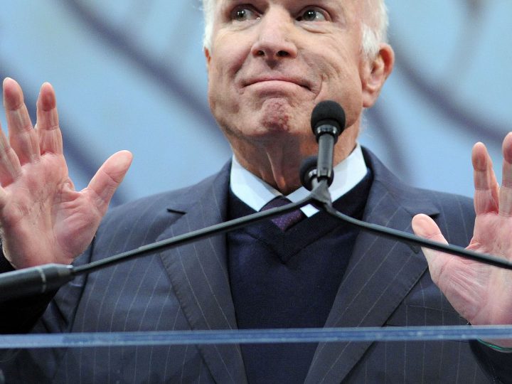 John McCain at the Mic