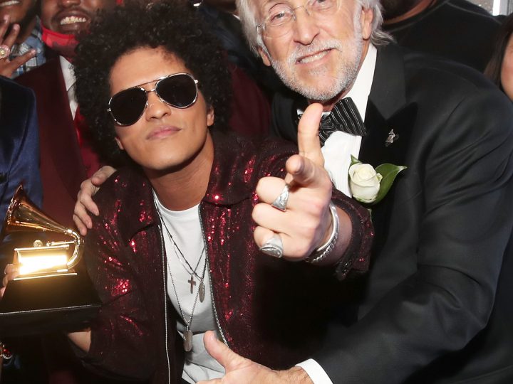 Neil Portnow and Bruno Mars