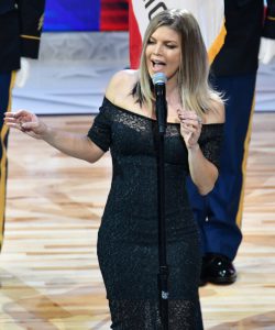 Fergie at the All-Star Game