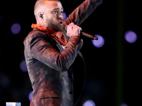 Justin Timberlake at Super Bowl 52