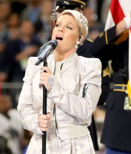 Pink at the Super Bowl