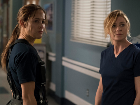 Andy and Meredith on Grey's Anatomy