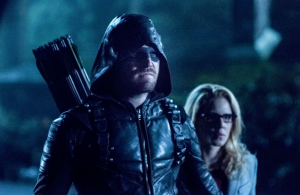 Oliver and Felicity on Arrow