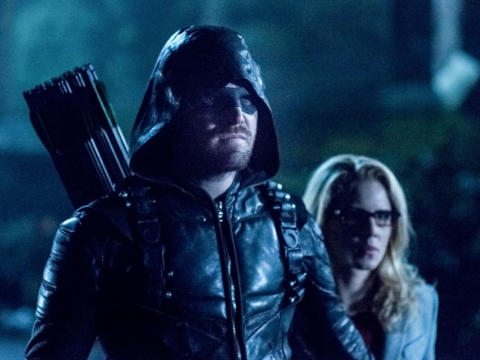 Oliver and Felicity on Arrow