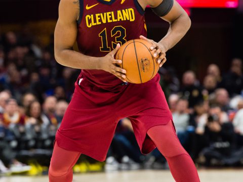 Tristan Thompson with the Ball